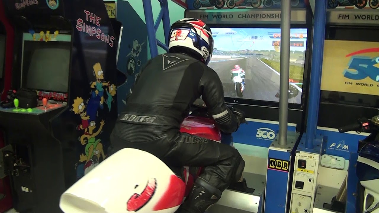 Jugando a a 500 GP de Namco.