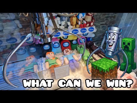 Playing My Minecraft Elaut Mega Crane Claw Machine