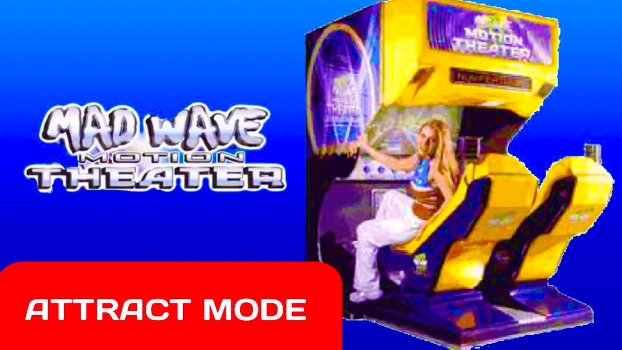 Mad Wave Motion Theater by Triotech Amusements arcade (Attract Mode)